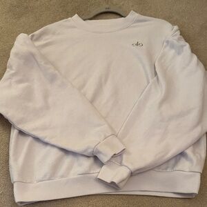 ALO Yoga white Crewneck Sweater